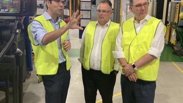 Minister Visit to Gosford Factory